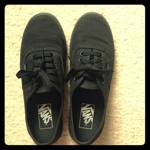 Vans all black sneakers